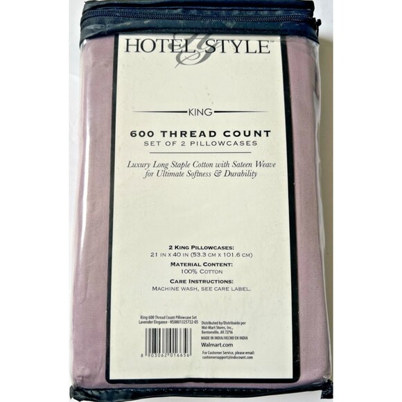 King Pillowcases Hotel Style 600 TC Cotton Sateen Weave Ultimate Softness - Picture 3 of 4